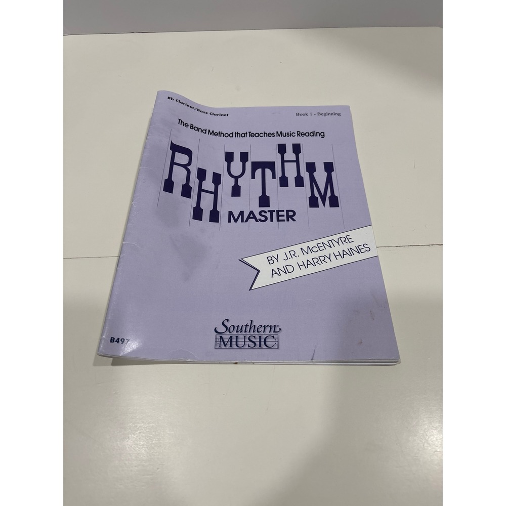 Rhythm Master Book 1 Bb Clarinet Bass Clarinet Band Method Southern Music B497